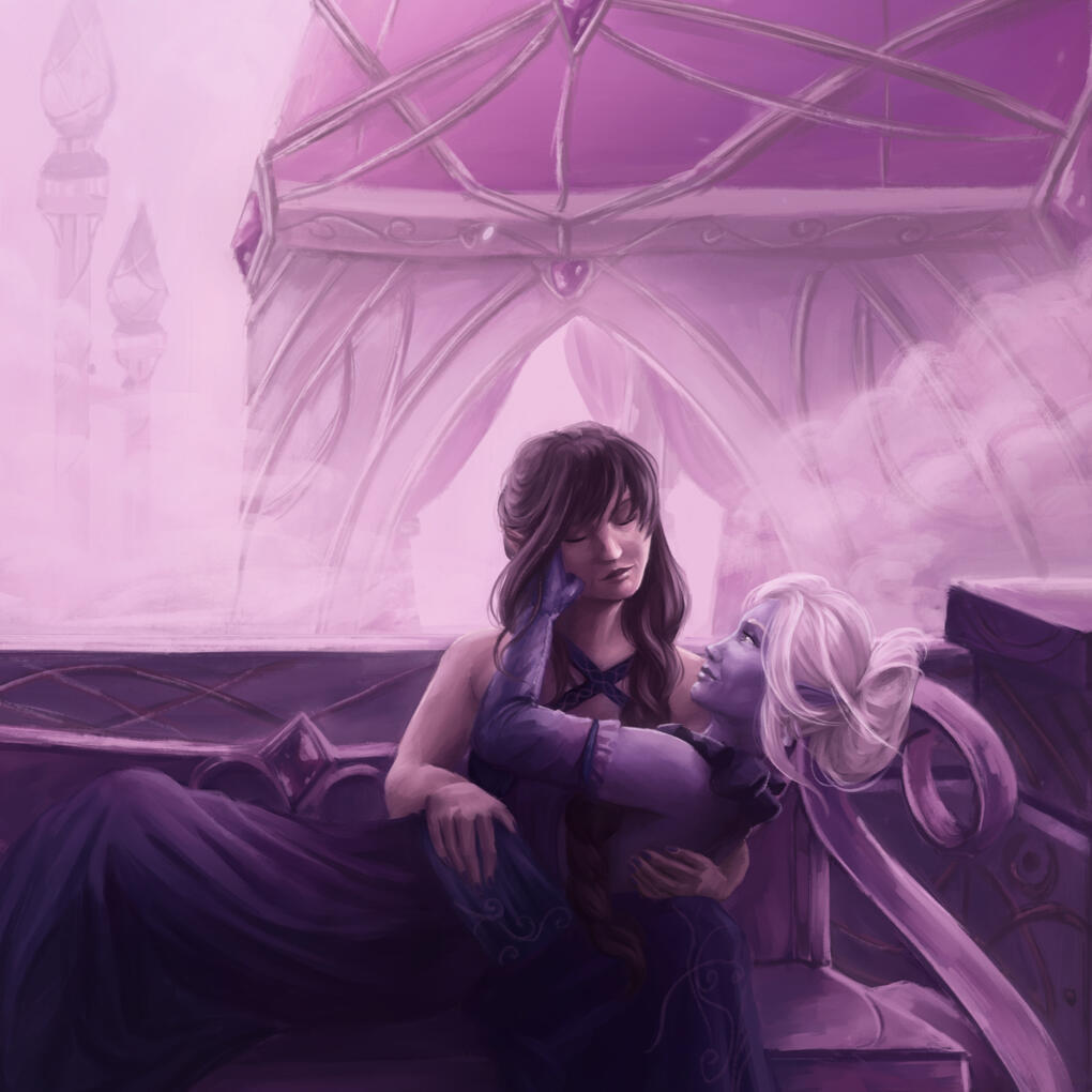 Private commission - Dawn on the Rooftop