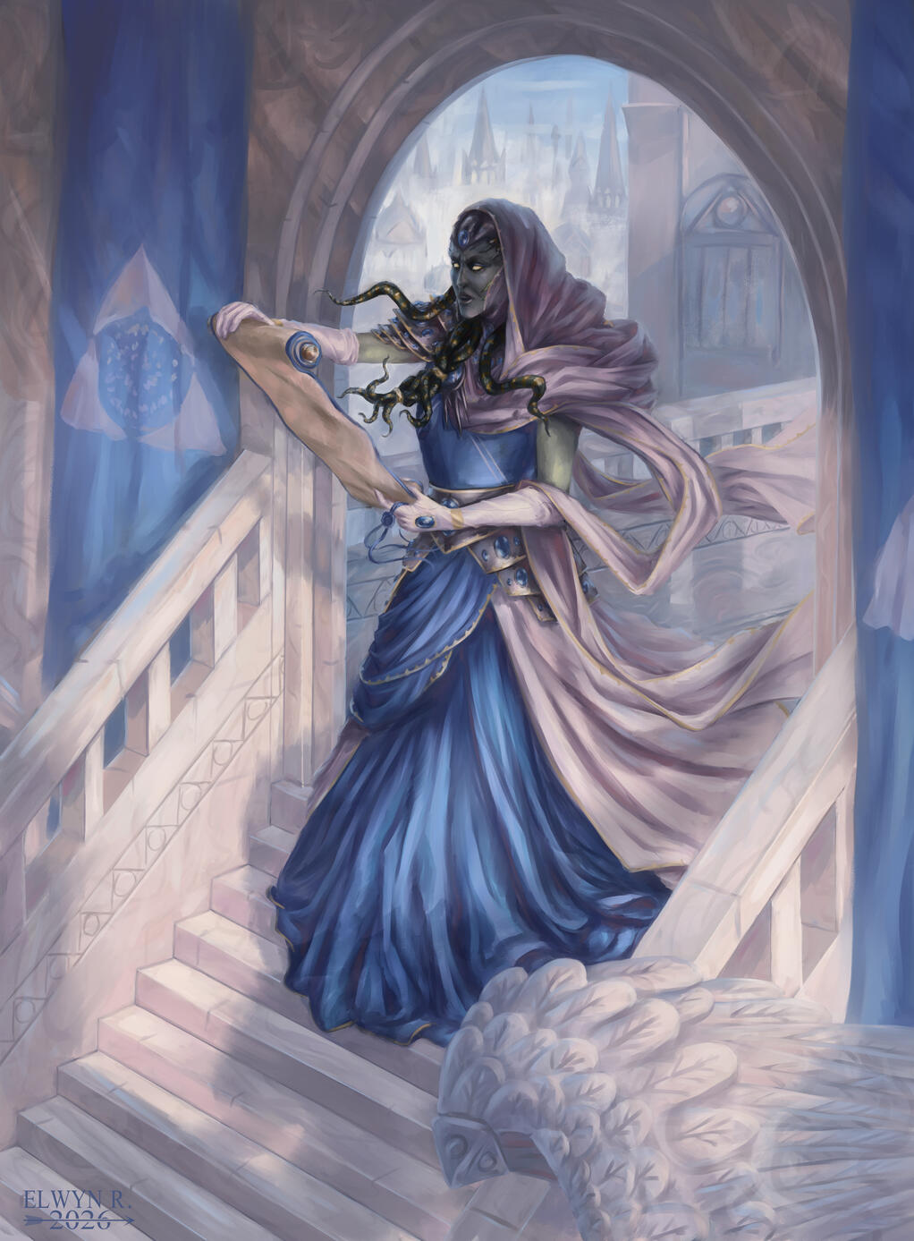 Vraska, Senatorial Gorgon - MtG Fanart