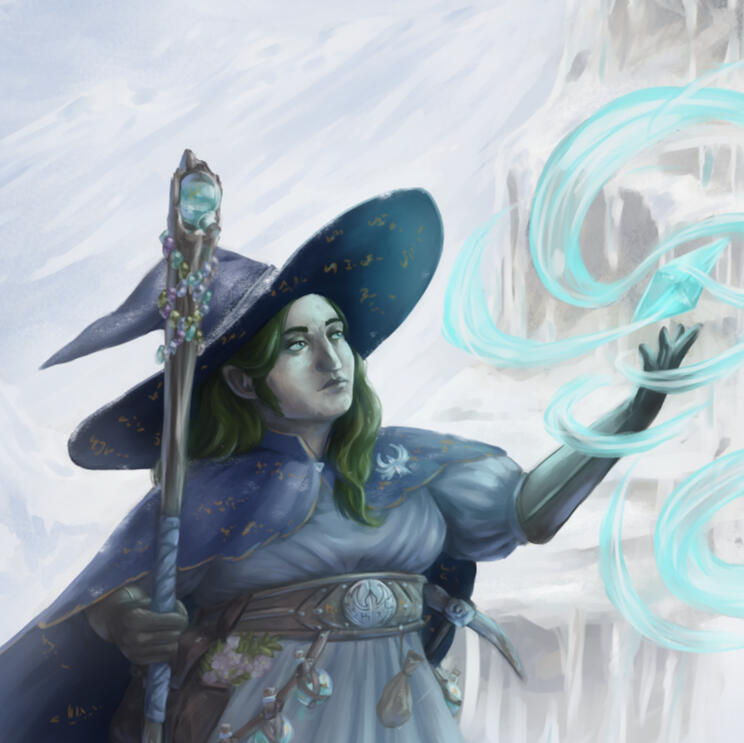 Private commission - Dwarf witch