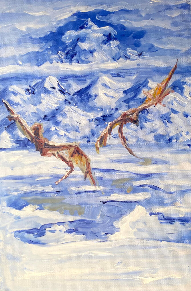 Dragons over the Ice Lake