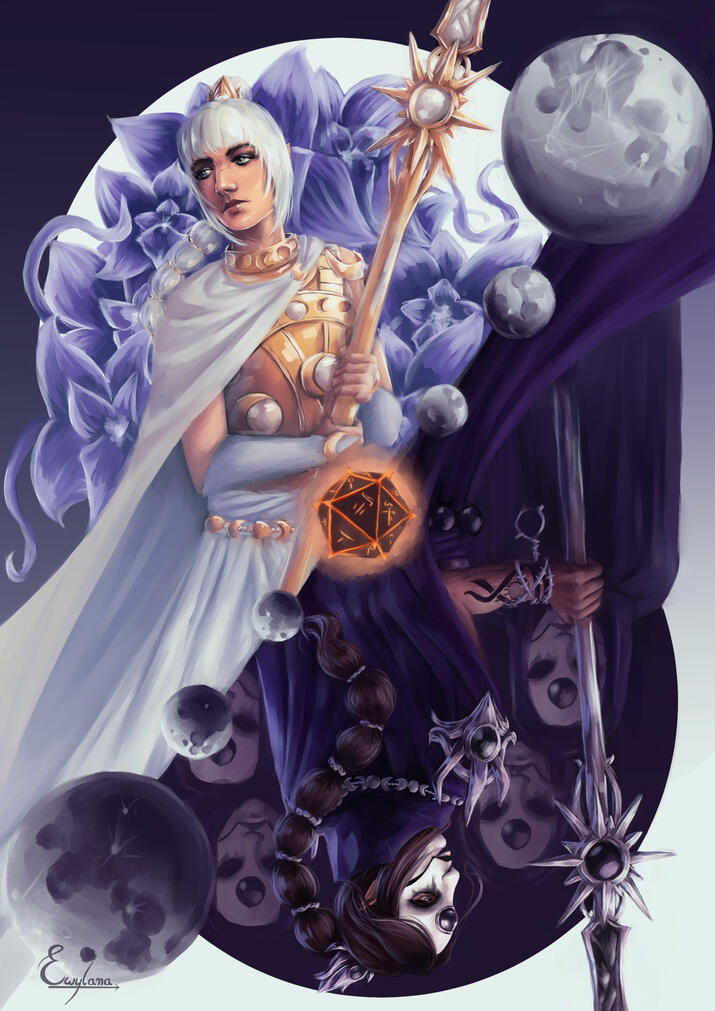 The Two Faces of the Moon - BG3 Fanart